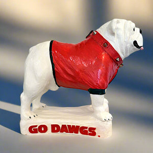 Georgia Bulldogs Standing UGA Mascot Table Top Sculpture