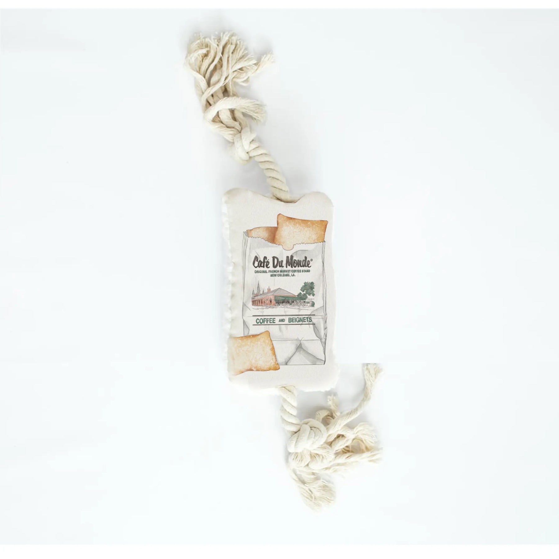 Cafe Du Monde Dog Rope Toy Nola Tawk