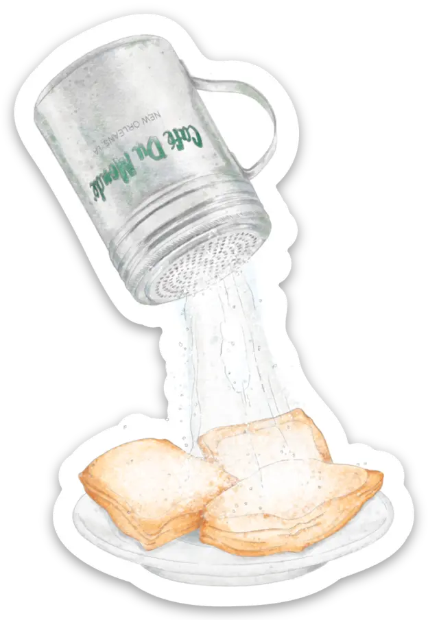 Cafe Du Monde Shaker Die Cut Stickers Nola Tawk