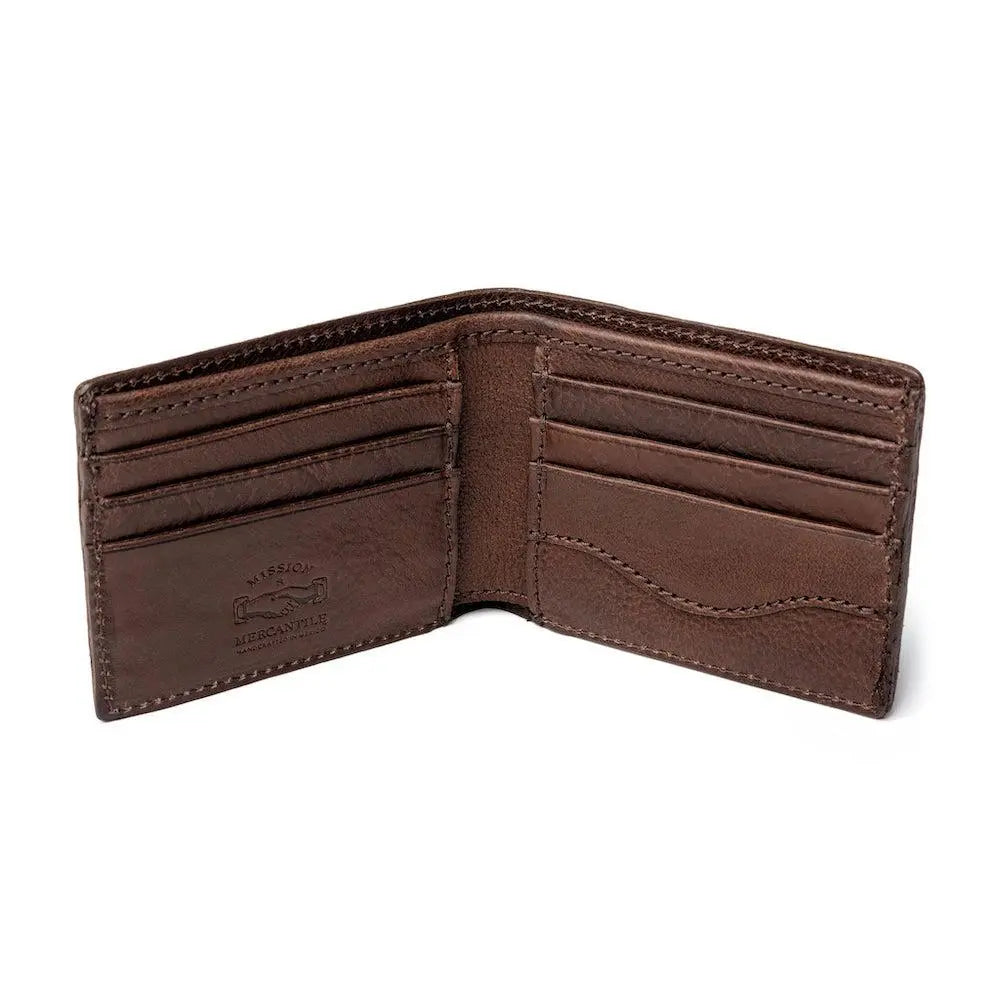 Campaign Leather Bifold Wallet Mission Mercantile Leather Goods