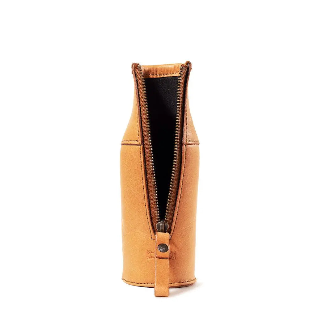 Campaign Leather Bottle Koozie Mission Mercantile Leather Goods