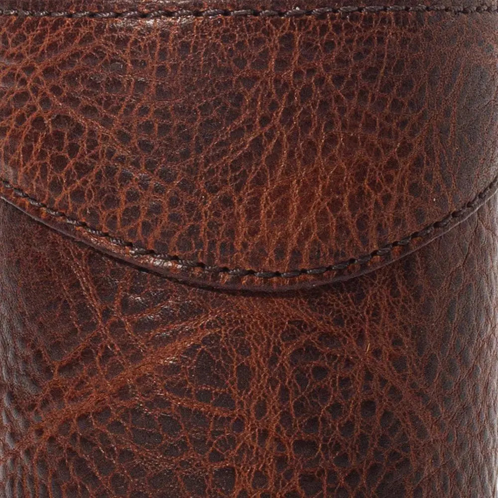 Campaign Leather Can Koozie Mission Mercantile Leather Goods
