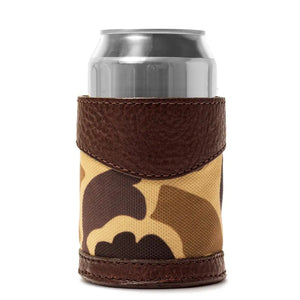 Campaign Leather Can Koozie Mission Mercantile Leather Goods