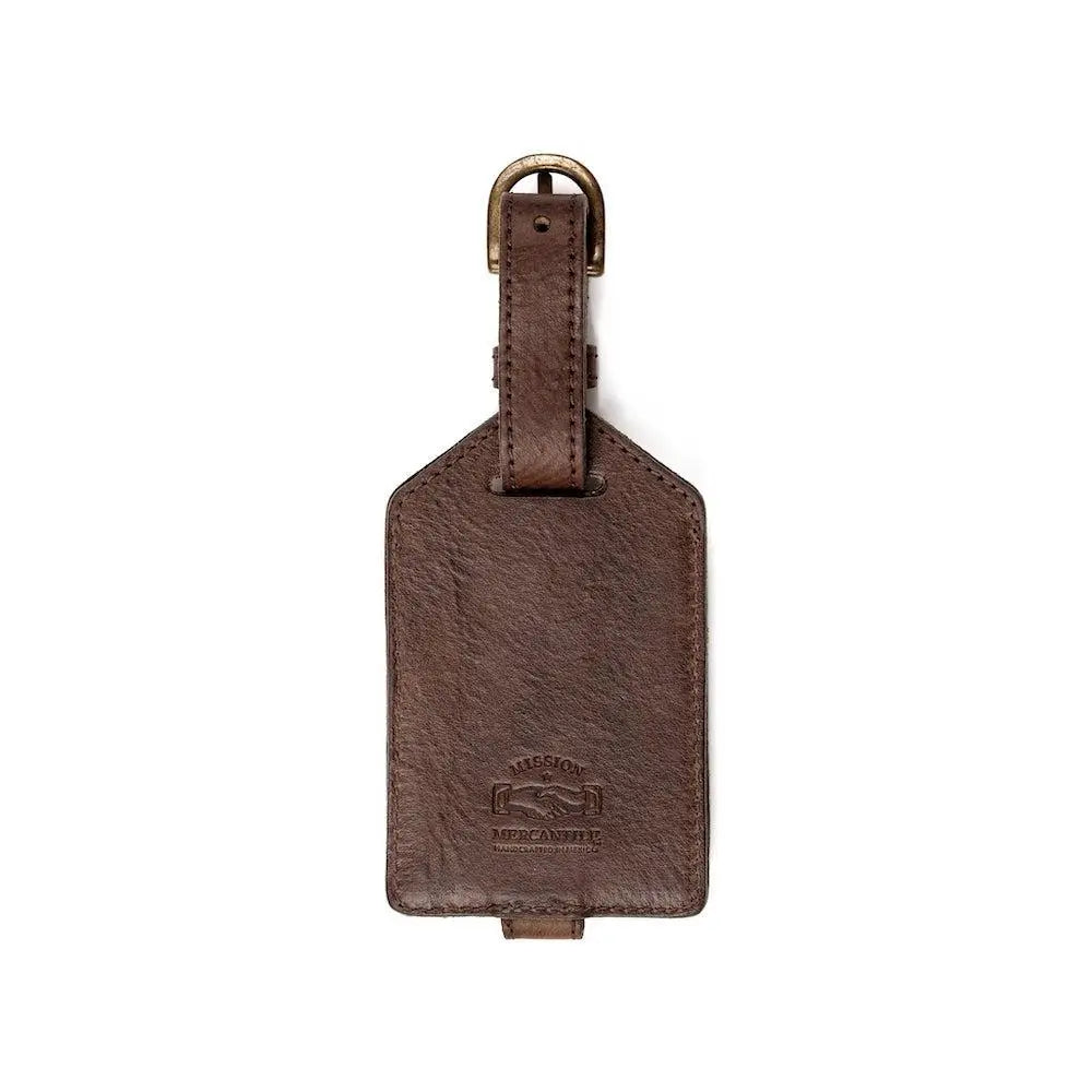 Campaign Leather Luggage Tag Mission Mercantile Leather Goods