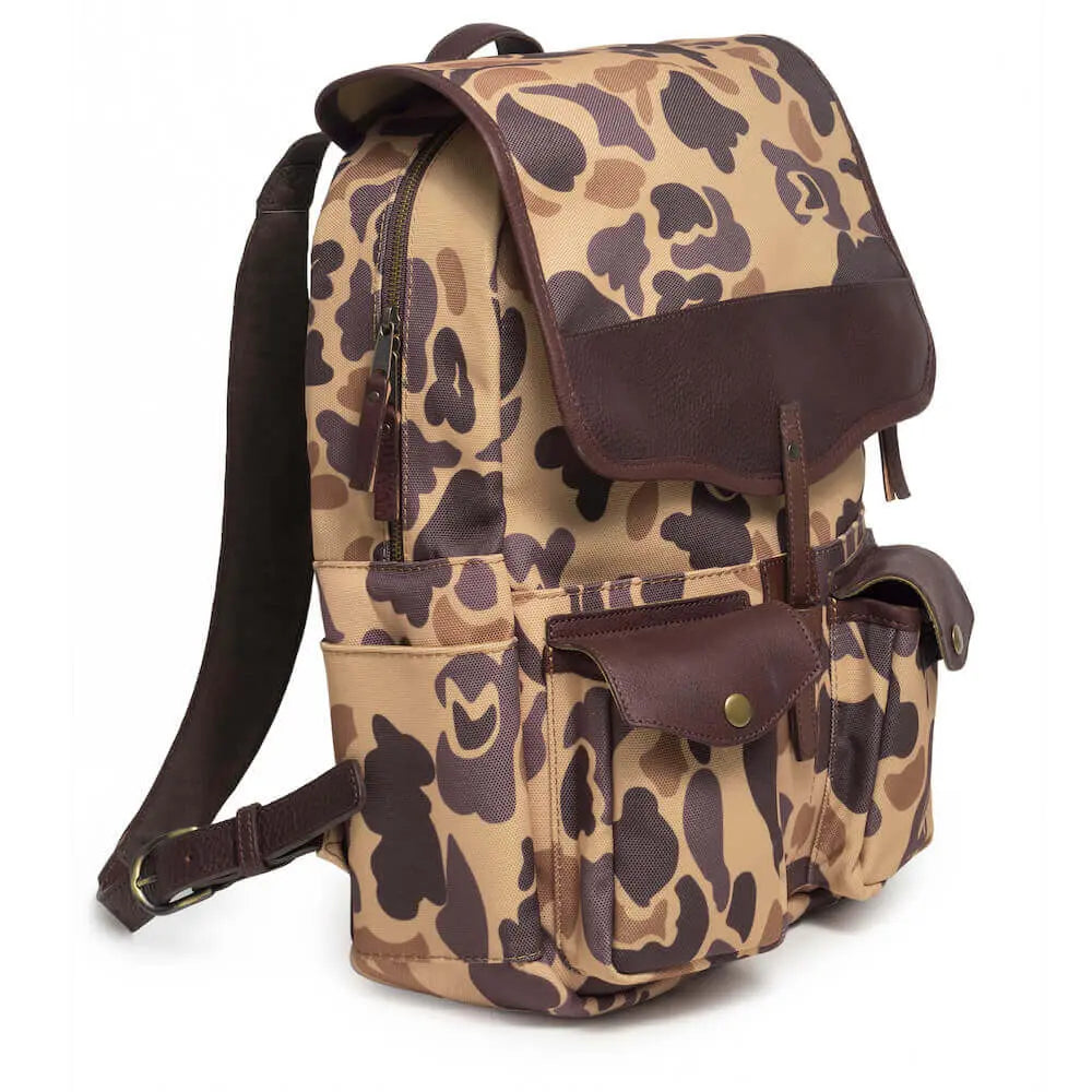 Campaign Waxed Canvas Backpack Mission Mercantile Leather Goods