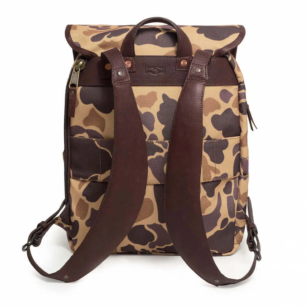 Campaign Waxed Canvas Backpack Mission Mercantile Leather Goods