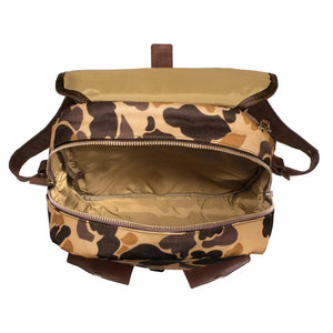 Campaign Waxed Canvas Backpack Mission Mercantile Leather Goods