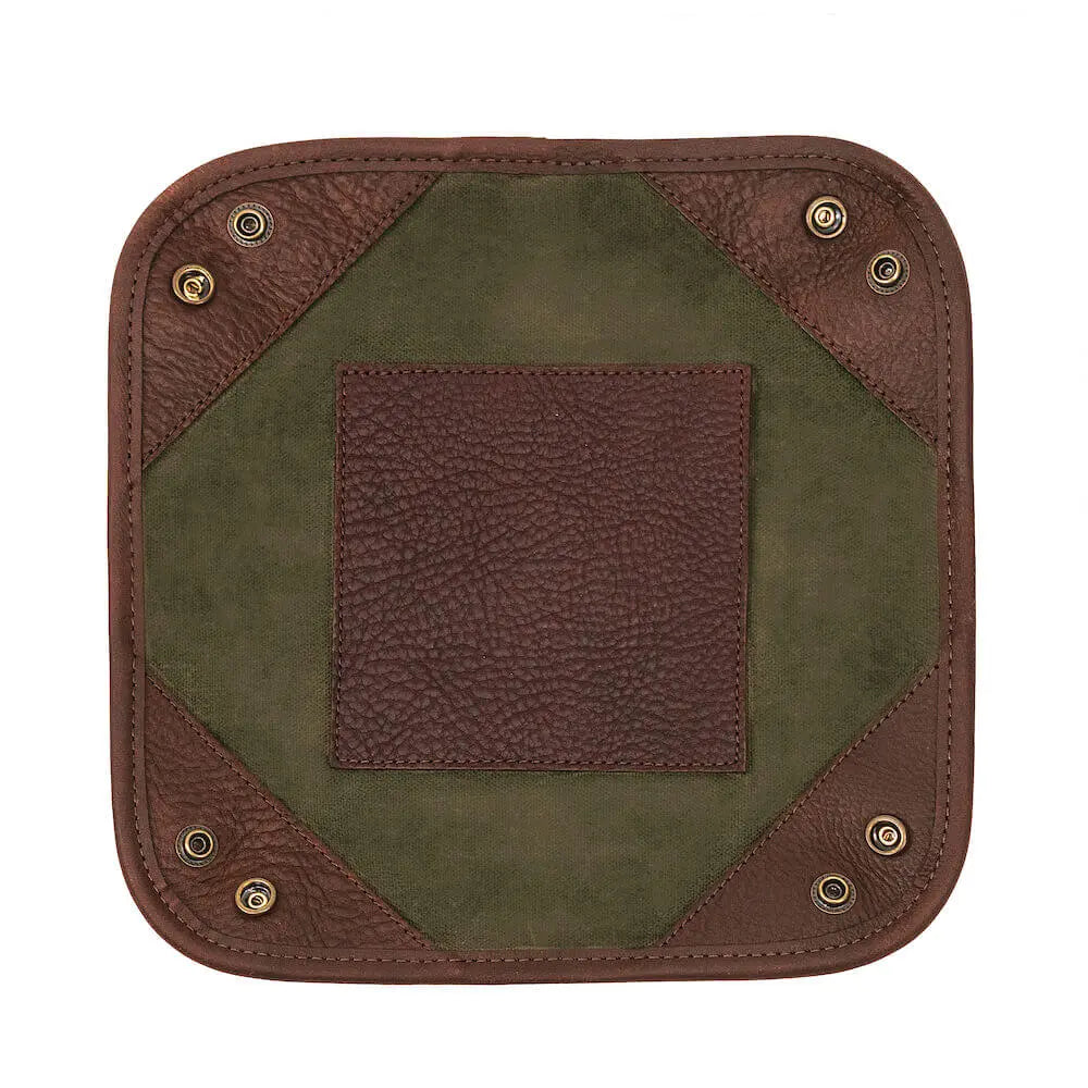 Campaign Waxed Canvas Desk Caddy Mission Mercantile Leather Goods