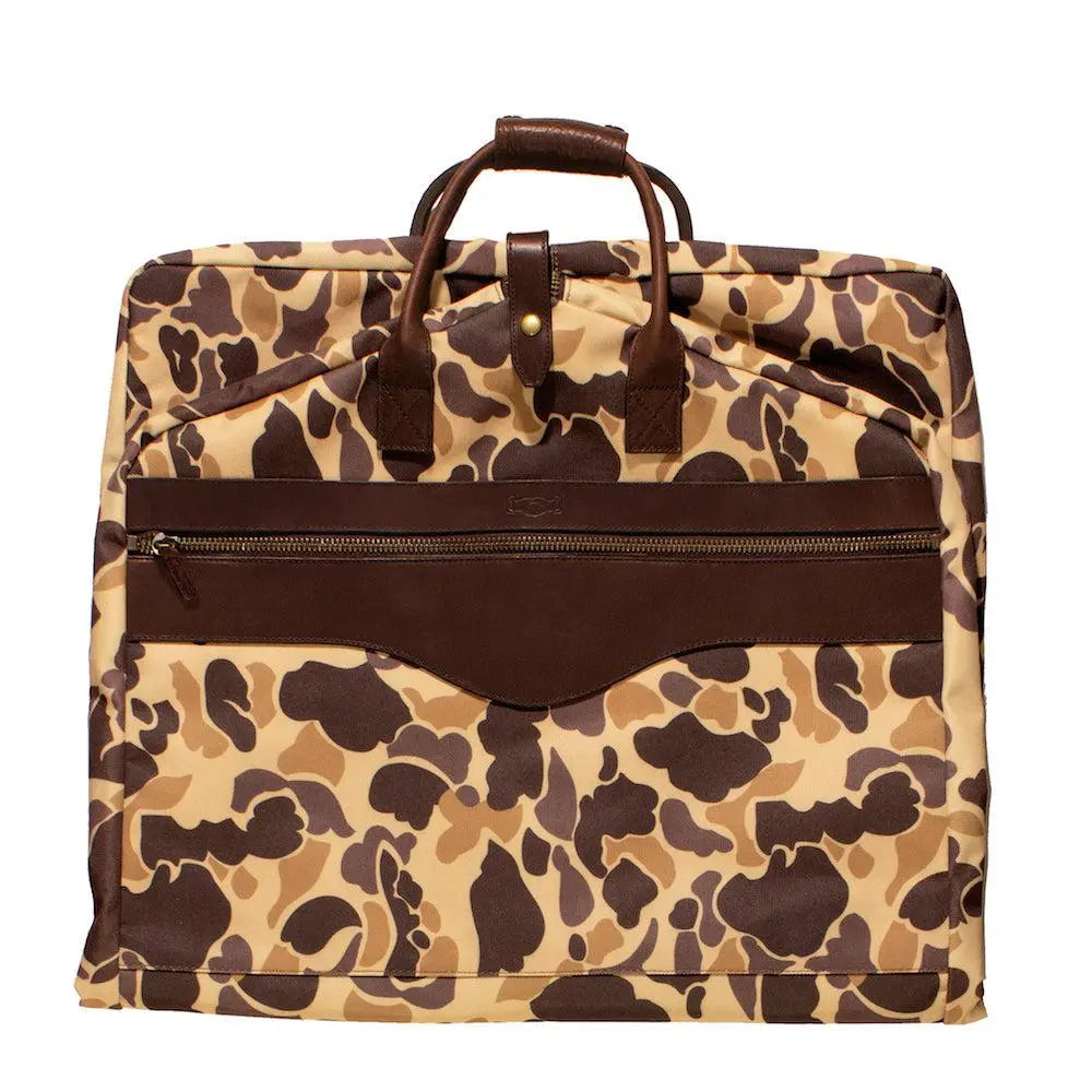 Campaign Waxed Canvas Garment Bag Mission Mercantile Leather Goods