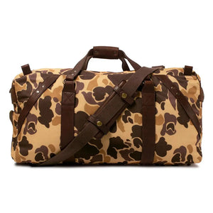 Campaign Waxed Canvas Large Duffle Bag Mission Mercantile Leather Goods