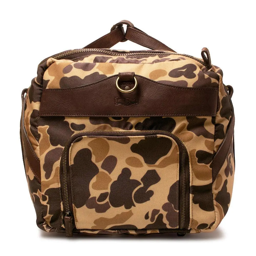 Campaign Waxed Canvas Large Duffle Bag Mission Mercantile Leather Goods