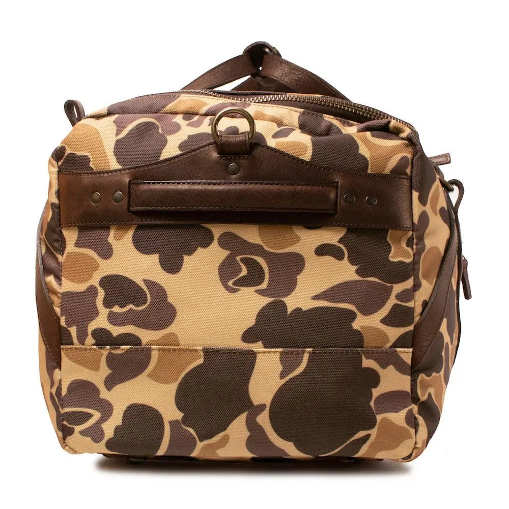 Campaign Waxed Canvas Large Duffle Bag Mission Mercantile Leather Goods