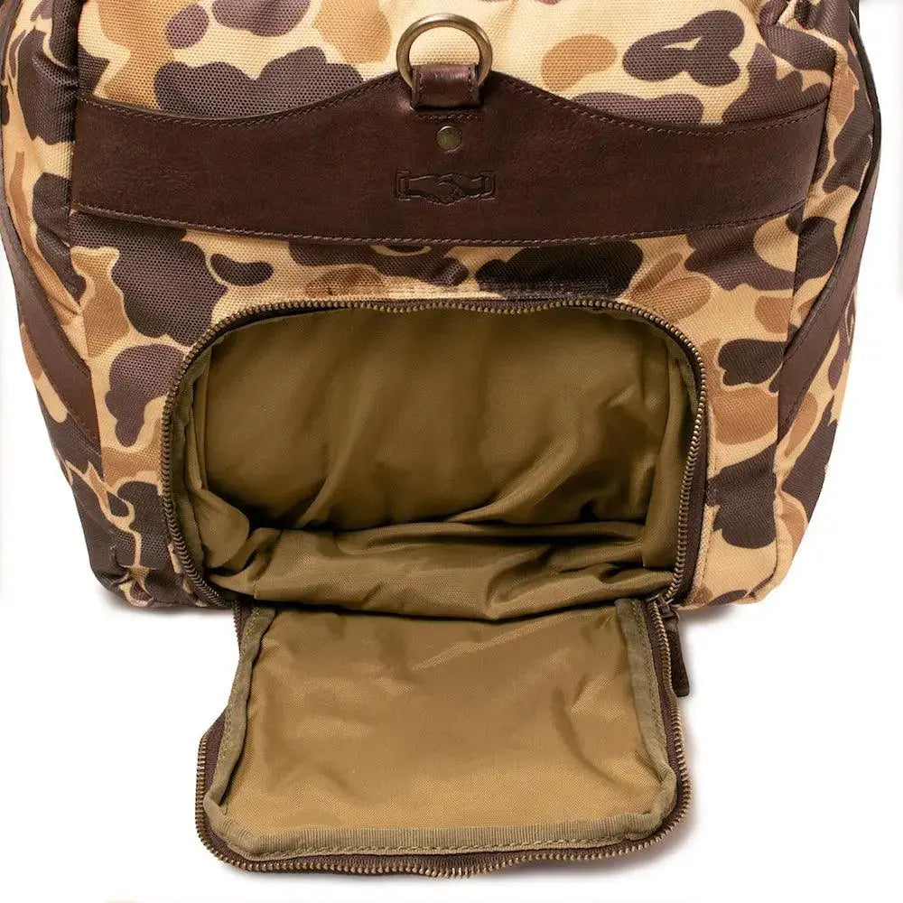 Campaign Waxed Canvas Large Duffle Bag Mission Mercantile Leather Goods
