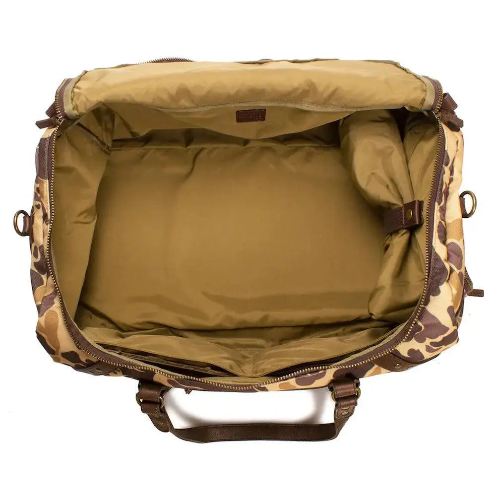 Campaign Waxed Canvas Large Duffle Bag Mission Mercantile Leather Goods