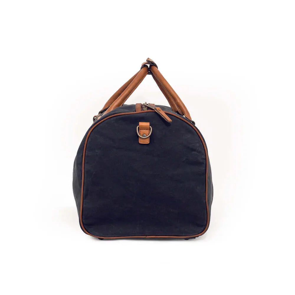 Campaign Waxed Canvas Large Field Duffle Bag Mission Mercantile Leather Goods