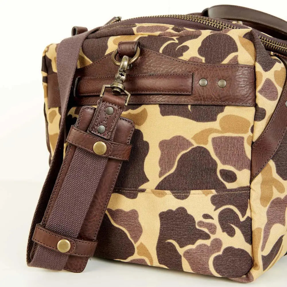 Campaign Waxed Canvas Medium Duffle Bag Mission Mercantile Leather Goods