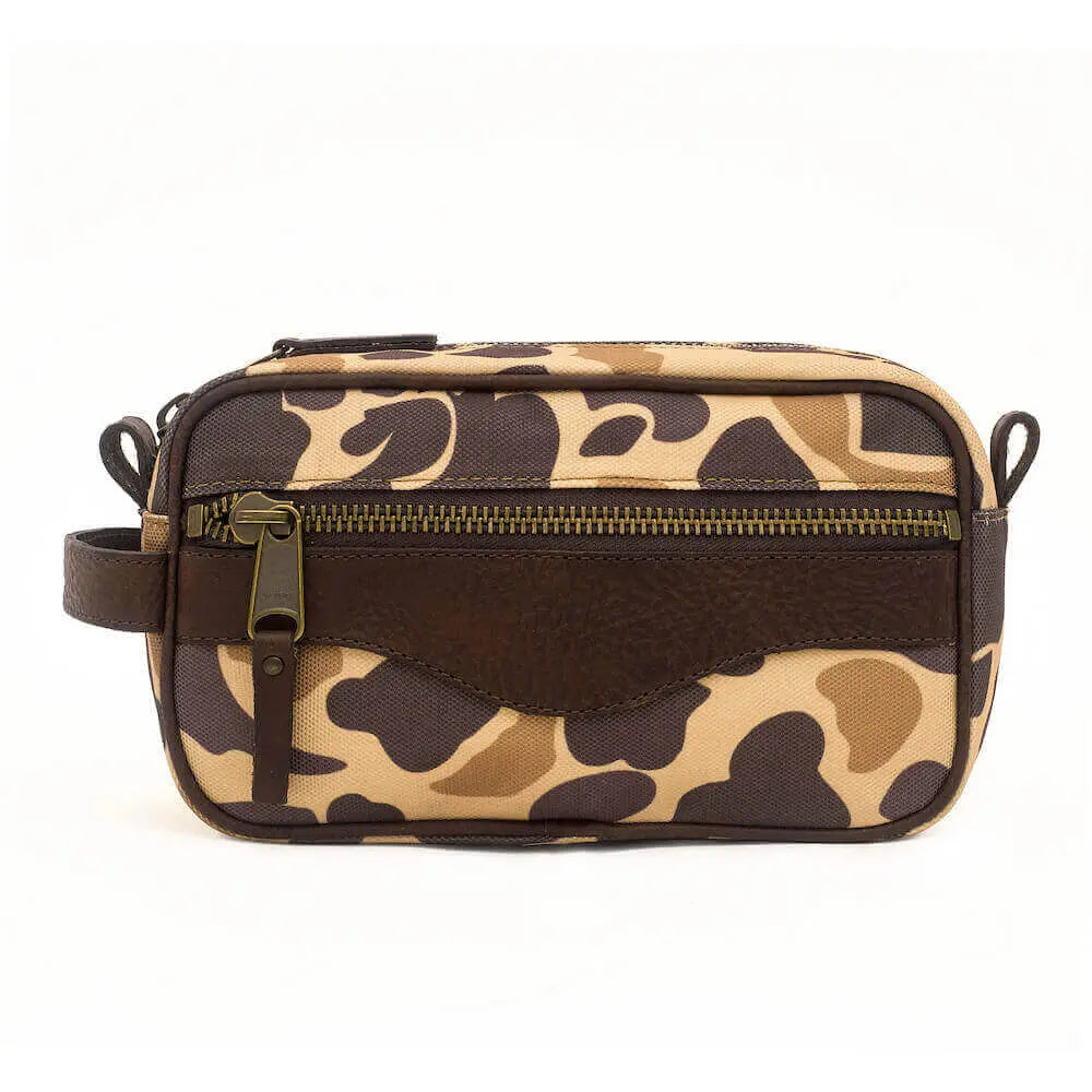 Campaign Waxed Canvas Toiletry Shave Kit Mission Mercantile Leather Goods