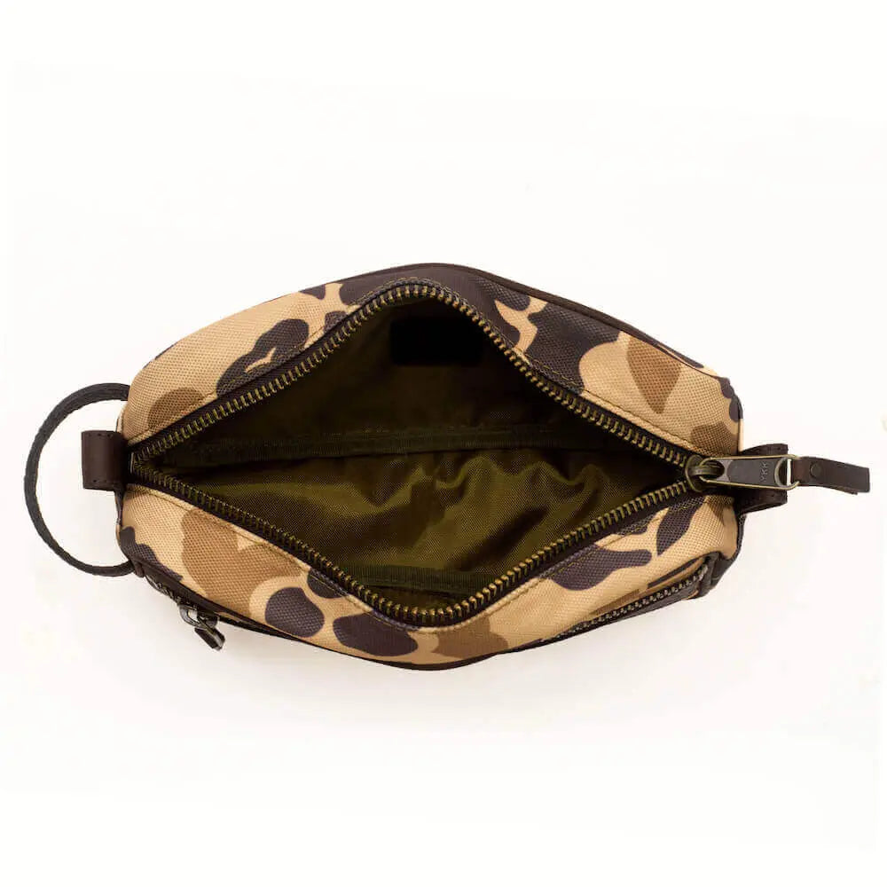 Campaign Waxed Canvas Toiletry Shave Kit Mission Mercantile Leather Goods