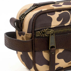 Campaign Waxed Canvas Toiletry Shave Kit Mission Mercantile Leather Goods