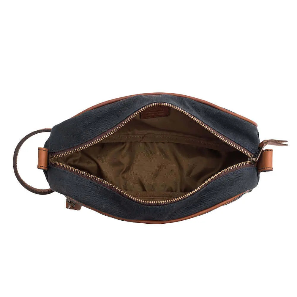 Campaign Waxed Canvas Toiletry Shave Kit Mission Mercantile Leather Goods