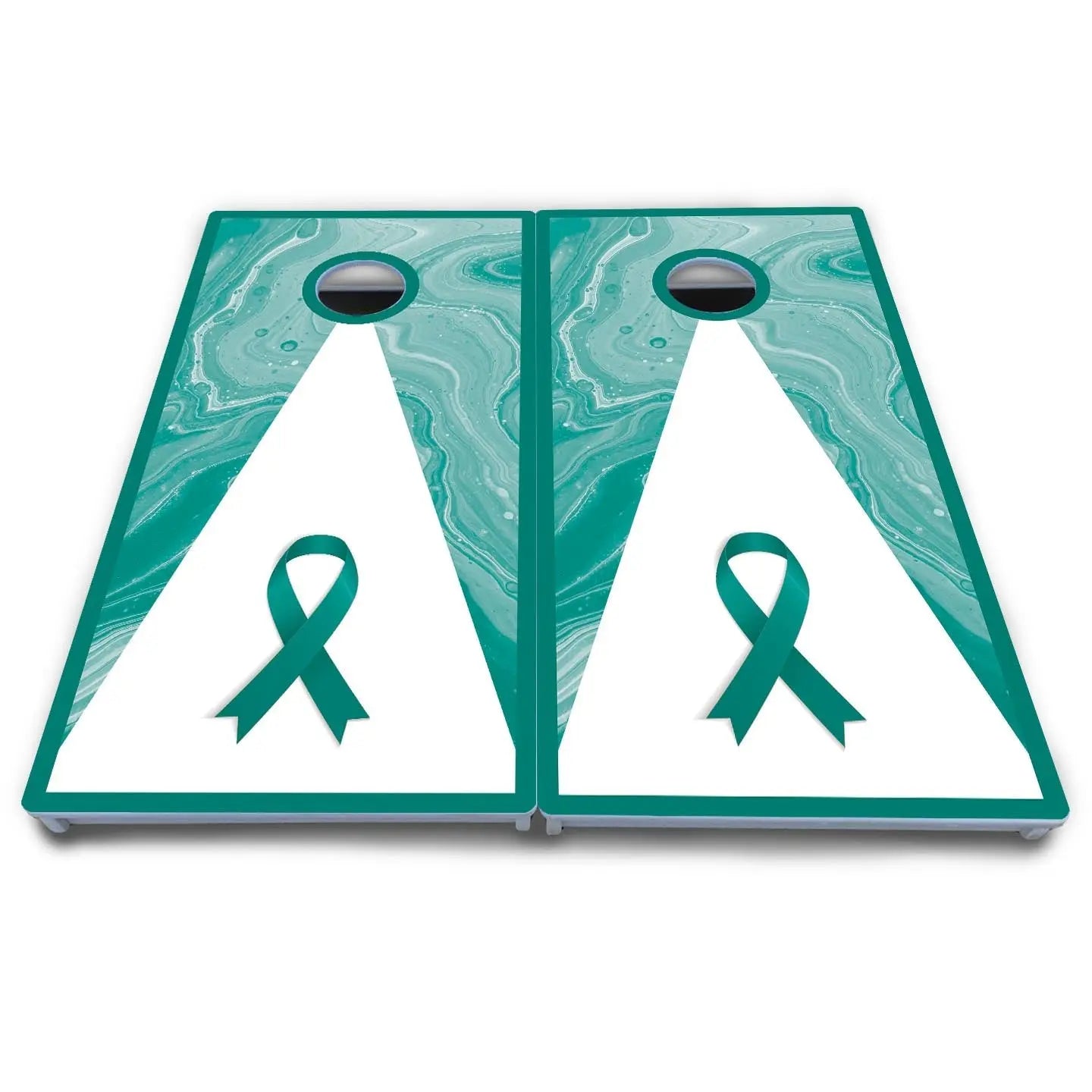 Cancer Awareness Cornhole Boards - All Weather Series Cornhole Solutions