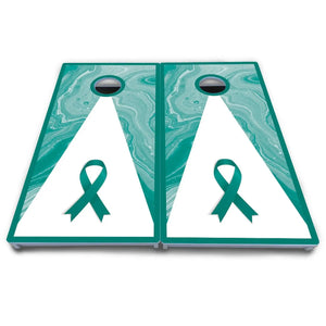 Cancer Awareness Cornhole Boards - All Weather Series Cornhole Solutions