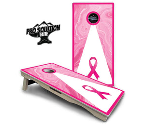 Cancer Awareness Cornhole Boards - Pro Solution Elite Series Cornhole Solutions