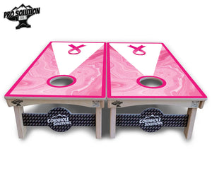 Cancer Awareness Cornhole Boards - Pro Solution Elite Series Cornhole Solutions