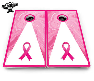 Cancer Awareness Cornhole Boards - Pro Solution Elite Series Cornhole Solutions
