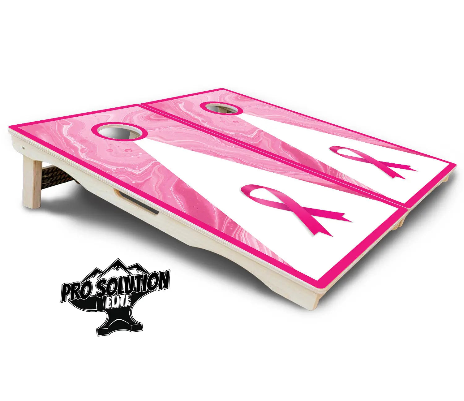 Cancer Awareness Cornhole Boards - Pro Solution Elite Series Cornhole Solutions
