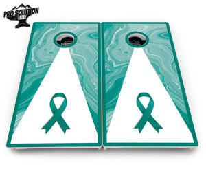 Cancer Awareness Cornhole Boards - Pro Solution Elite Series Cornhole Solutions