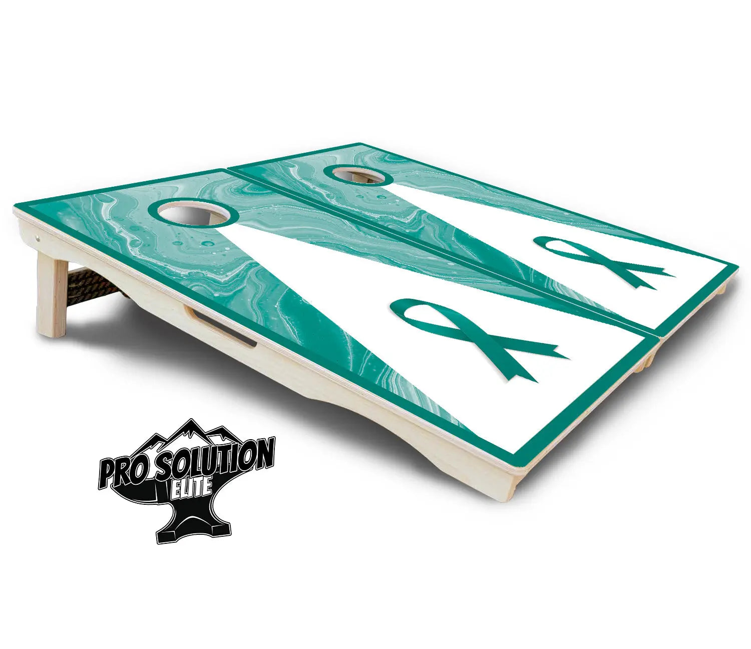 Cancer Awareness Cornhole Boards - Pro Solution Elite Series Cornhole Solutions