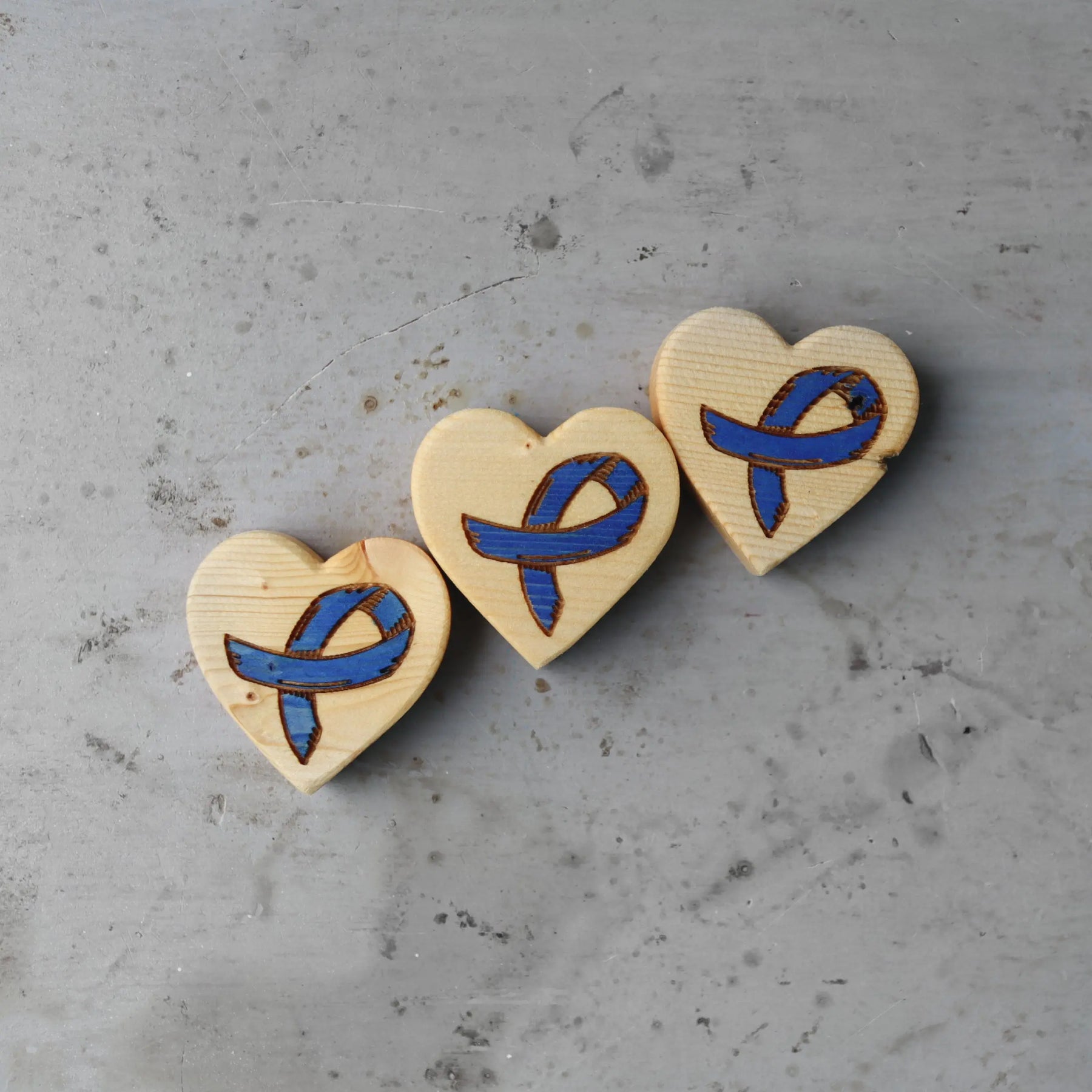 Cancer Awareness Hearts Dennehey Design Co.