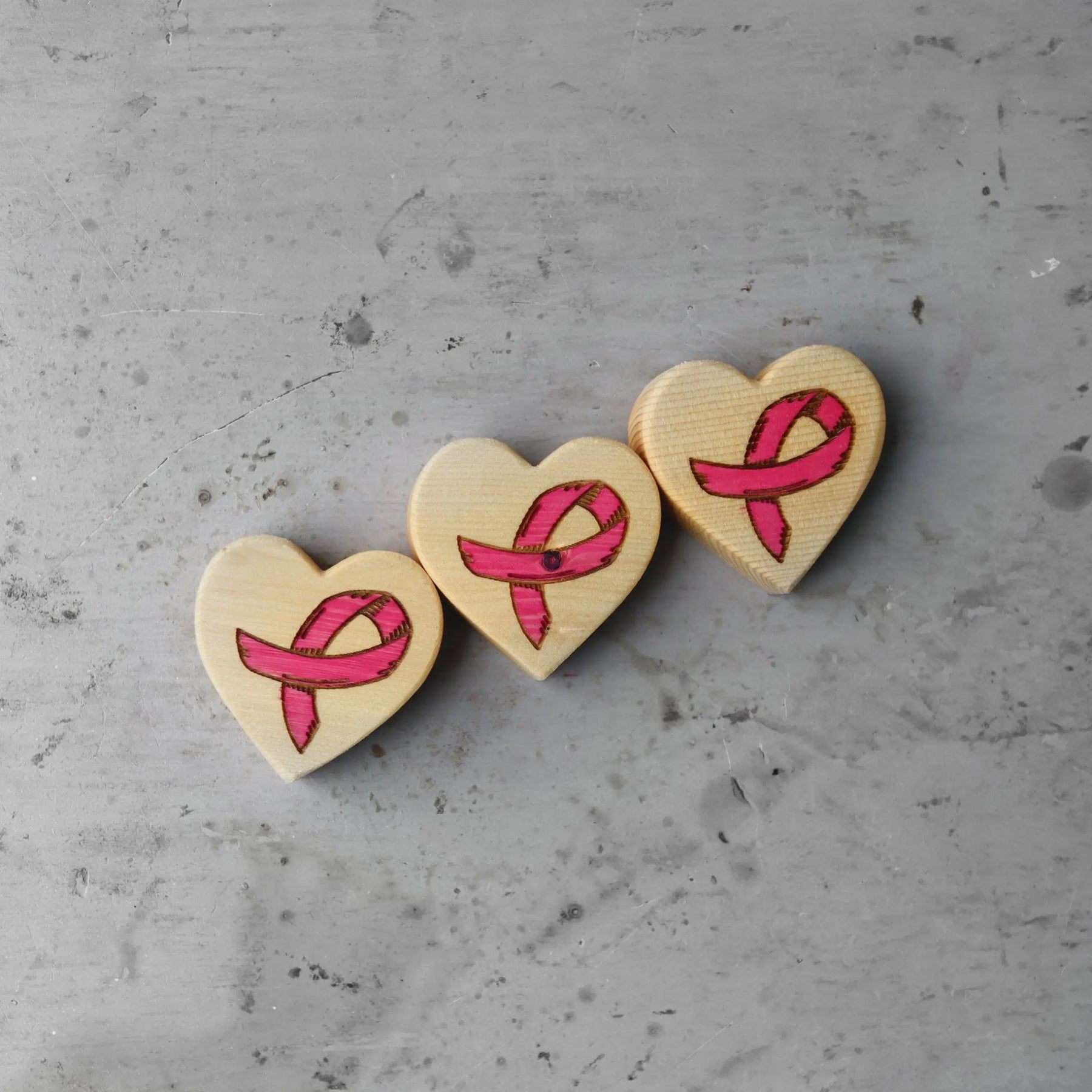 Cancer Awareness Hearts Dennehey Design Co.