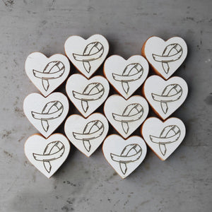 Cancer Awareness Hearts Dennehey Design Co.