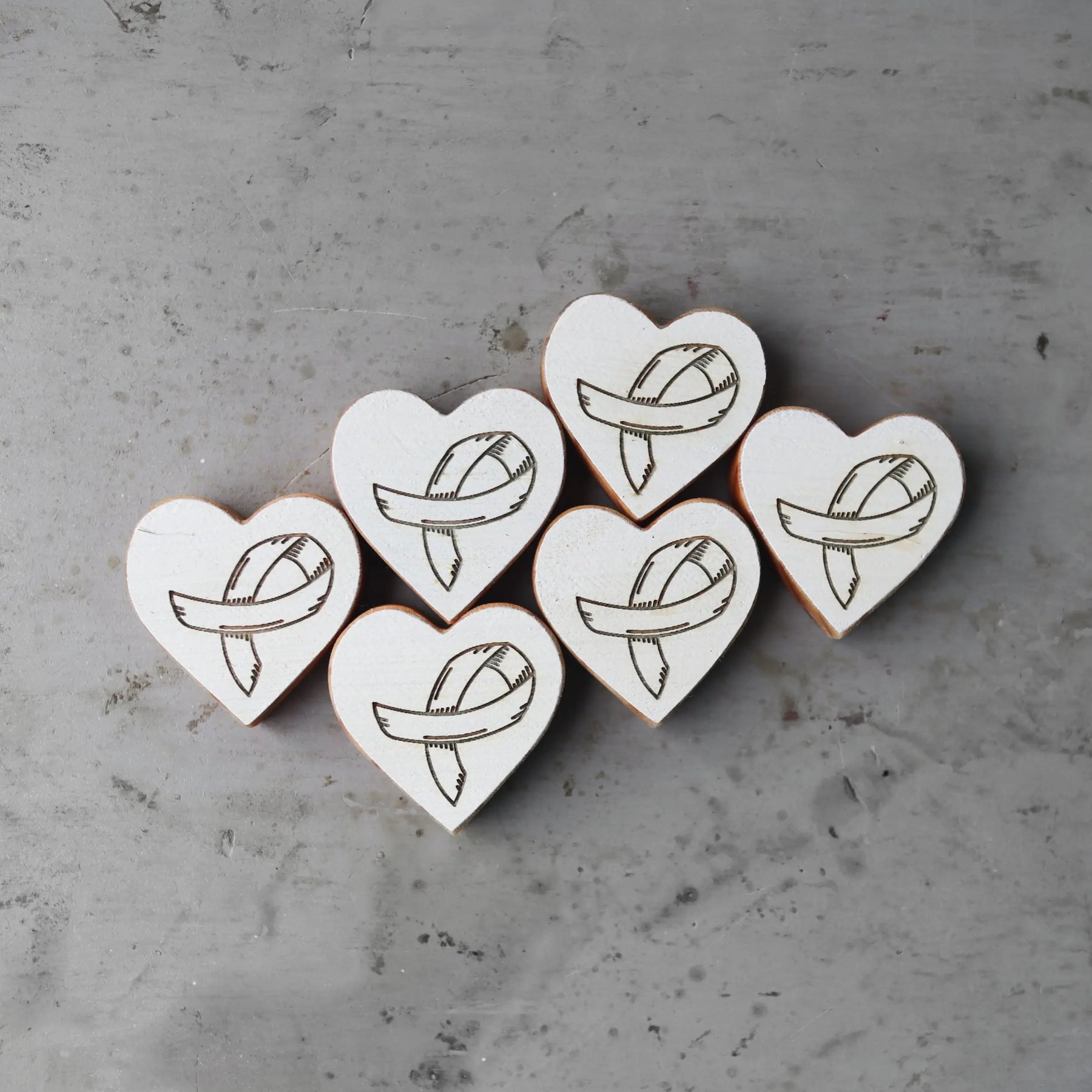 Cancer Awareness Hearts Dennehey Design Co.