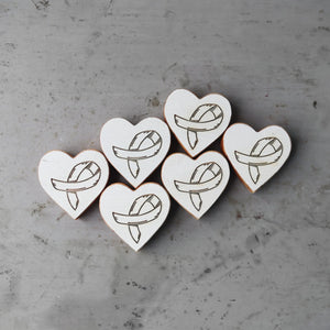 Cancer Awareness Hearts Dennehey Design Co.