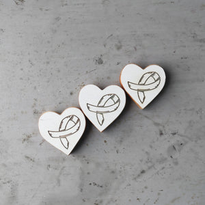 Cancer Awareness Hearts Dennehey Design Co.