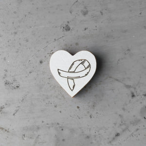 Cancer Awareness Hearts Dennehey Design Co.