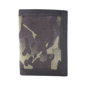 Camouflage bifold wallet made of durable fabric