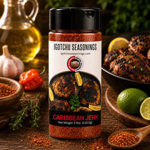 Igotchu Caribbean Jerk seasoning by Igotchu Seasonings, Southern food gift main product photo