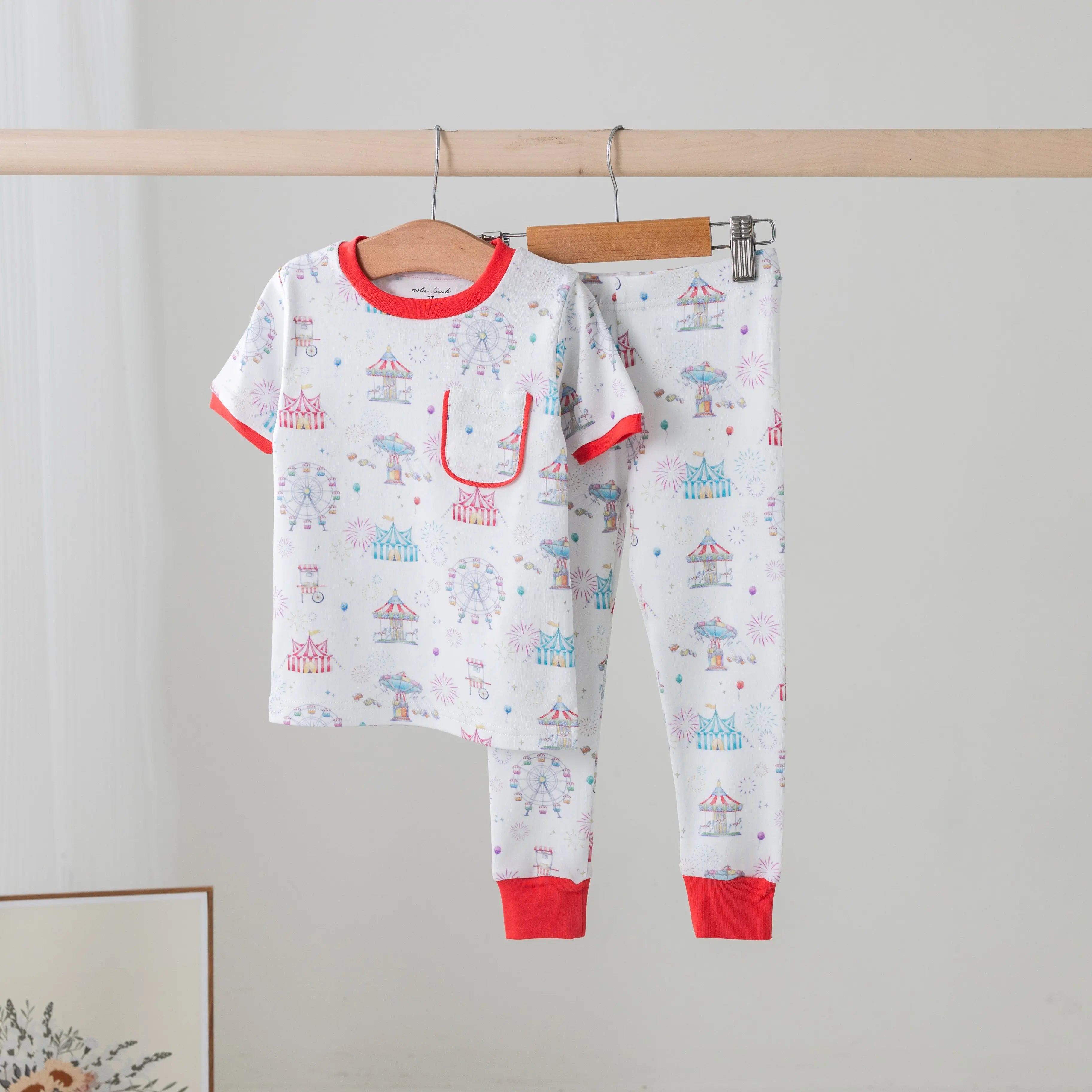Carnival Magic Organic Cotton Pajama Set Nola Tawk