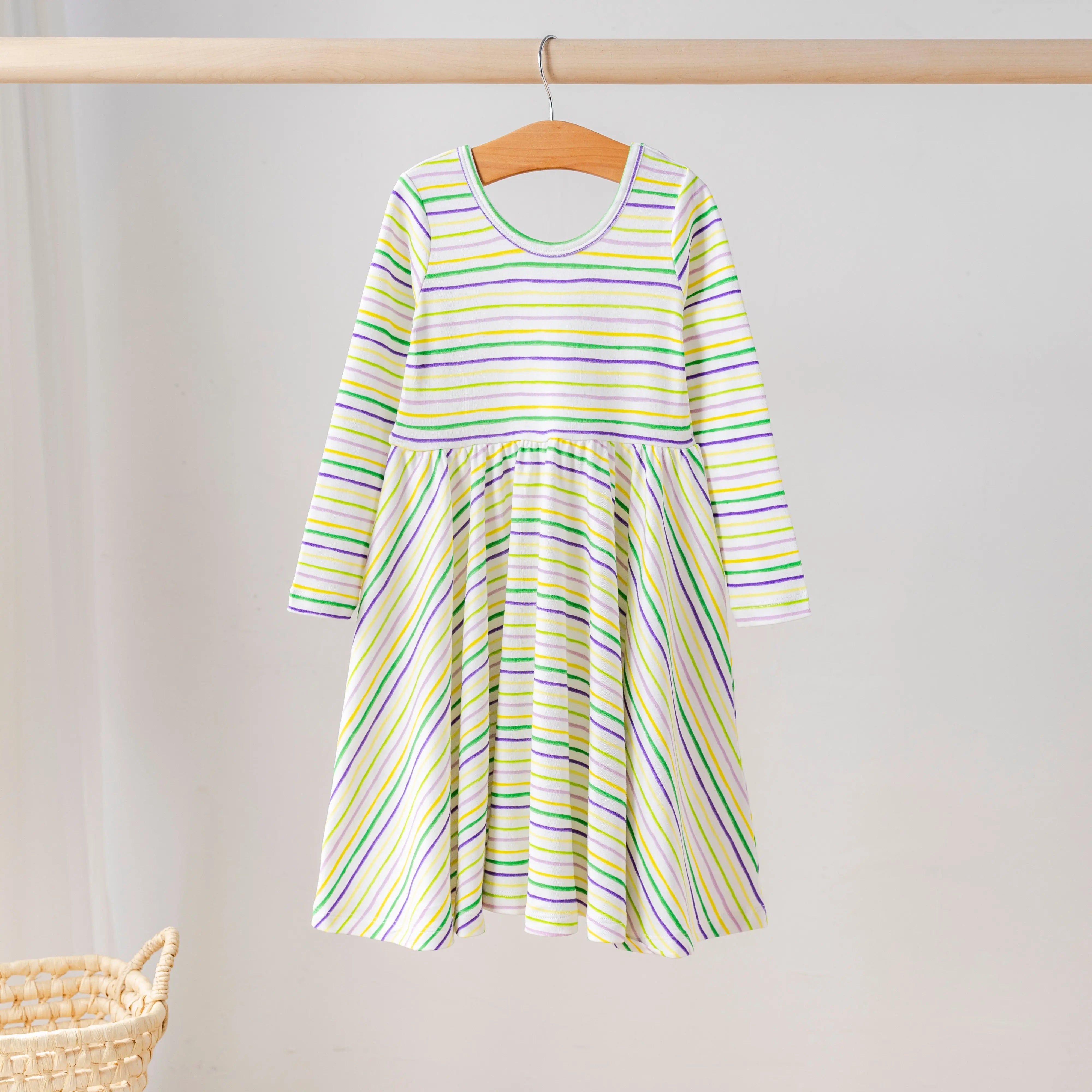 Carnival Time Organic Cotton Dress for Kids Nola Tawk