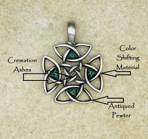 Celtic Memory Knot - Antiqued Pewter Memorial Pendant