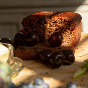 Cherry Double Chocolate Cake - Vegan