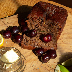 Cherry Double Chocolate Cake - Vegan