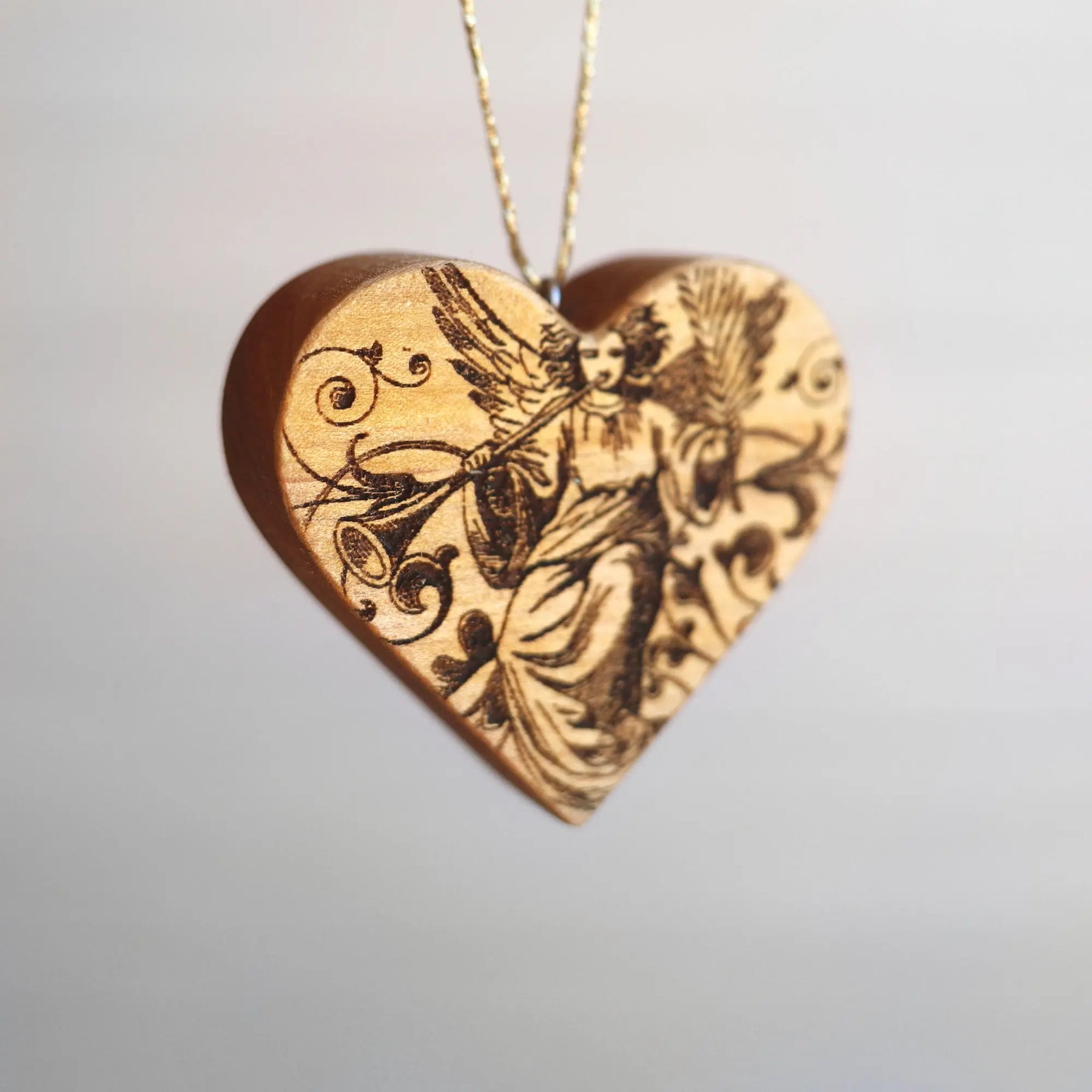 Christmas Carol Heart Ornaments Dennehey Design Co.