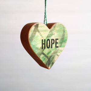 Christmas Carol Heart Ornaments Dennehey Design Co.