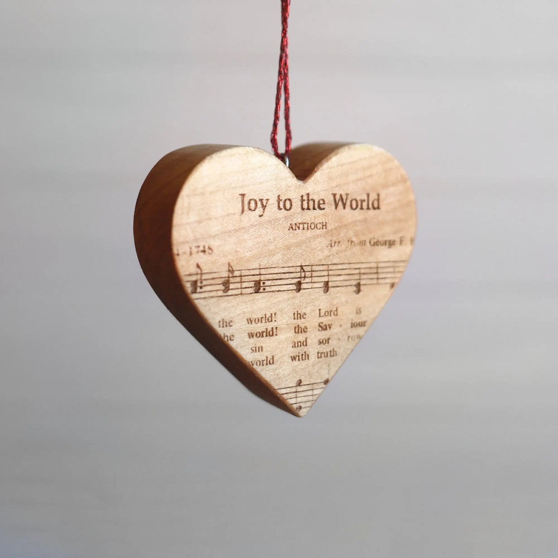 Christmas Carol Heart Ornaments Dennehey Design Co.