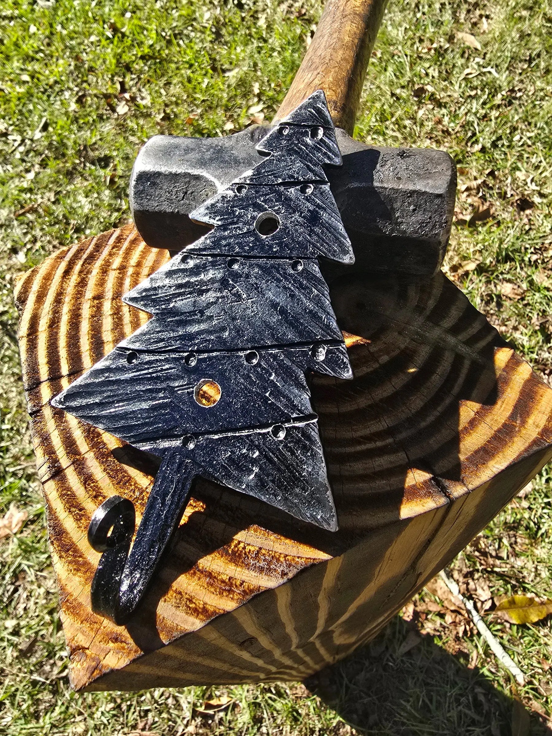 Christmas Tree Hook Redbeard's Forge LLC